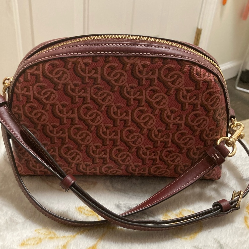 Coach Designer Burgundy Crossbody Bag